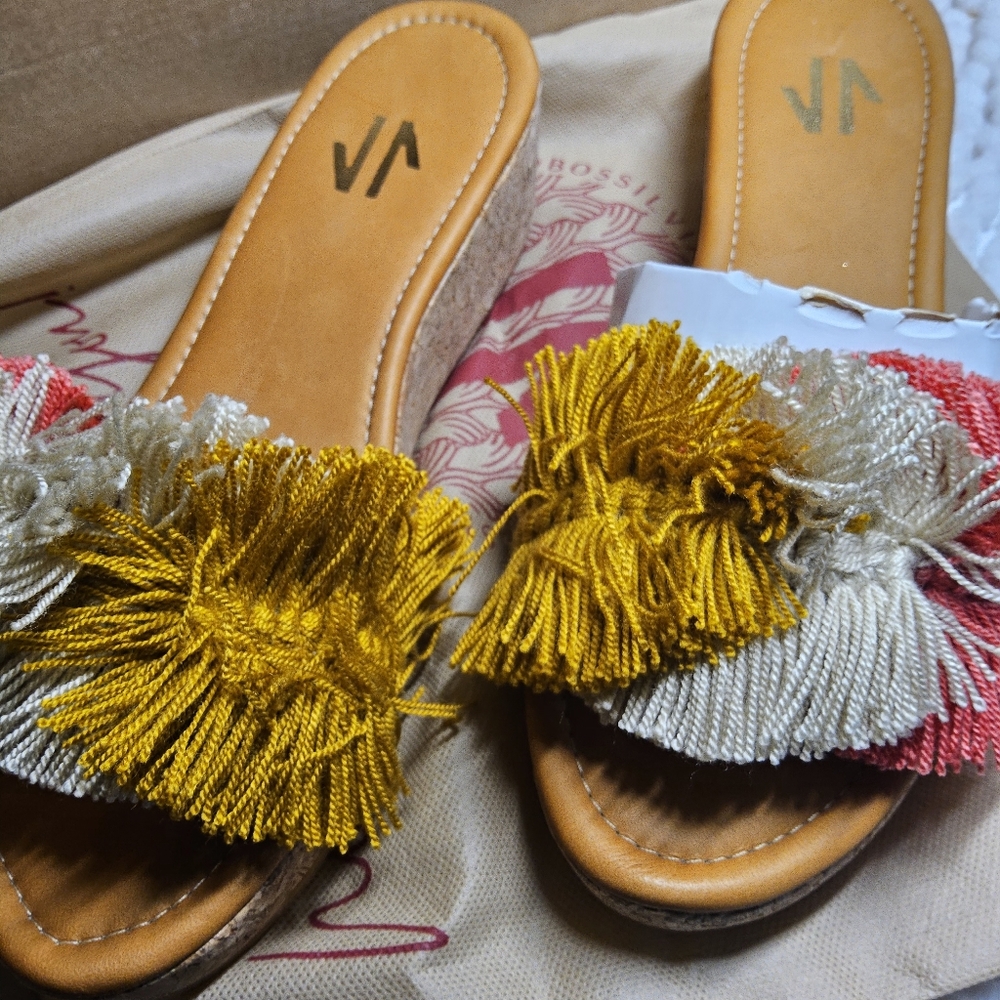 Silvia Cobos Mambo fringe wedge size size 7.5